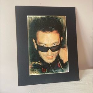 Bono U2 pastel print large photo